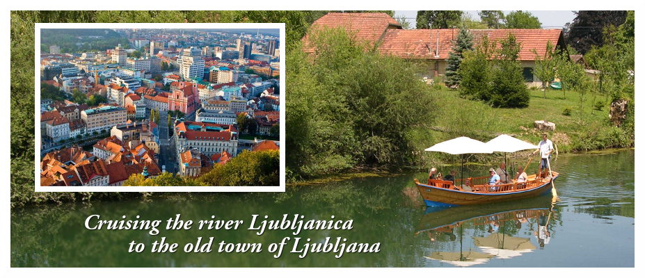 Pletnaboat cruise to the city of Ljubljana